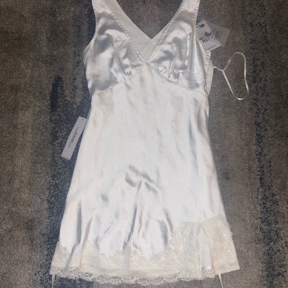 Princess Polly White Satin Chemise